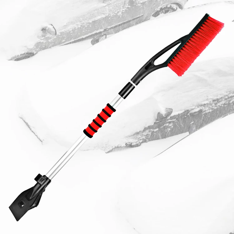 Прочная зимняя многофункциональная щетка Sonw со скребком для льда, съемная длинная Выдвижная Автомобильная телескопическая щетка для снега