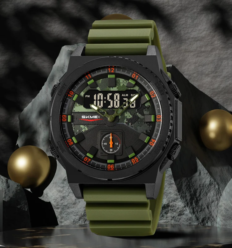 SKMEI 2355 Ultraleichte 48,7g Tactical Digital-Analog-Uhr 50M