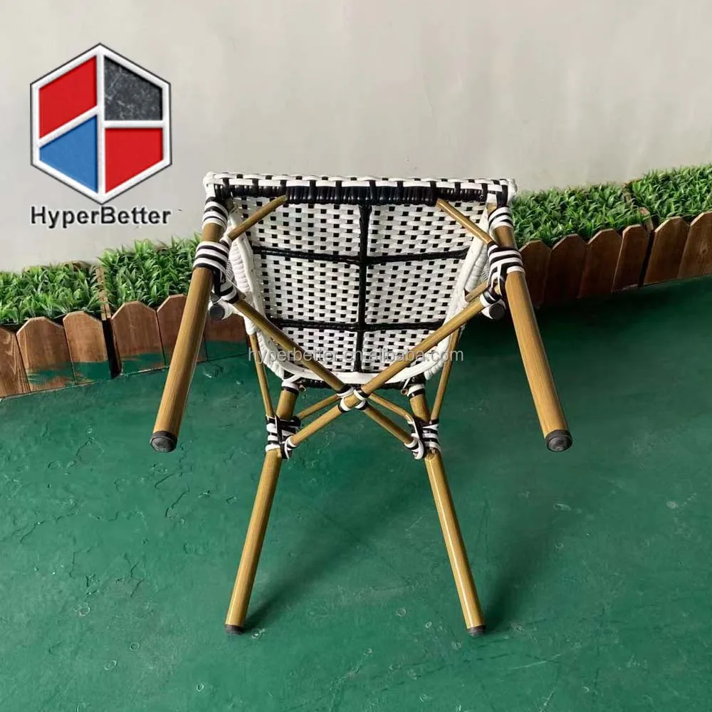 Black And White Pe Rattan Bar Stools Buy Black And White Pe Rattan