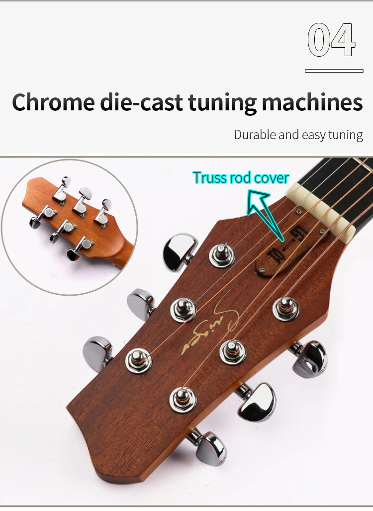 2022 New Acoustics Guitars - Engraved Grape Sound Hole Design