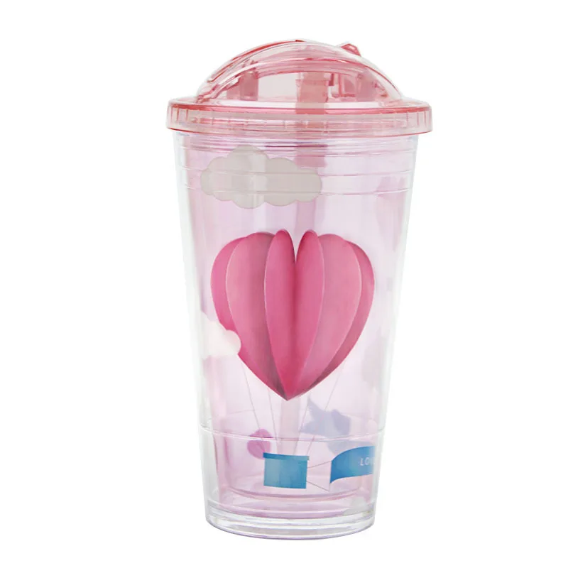 Full Heart Glass Cup with Lid and Straw – So Fully Grace