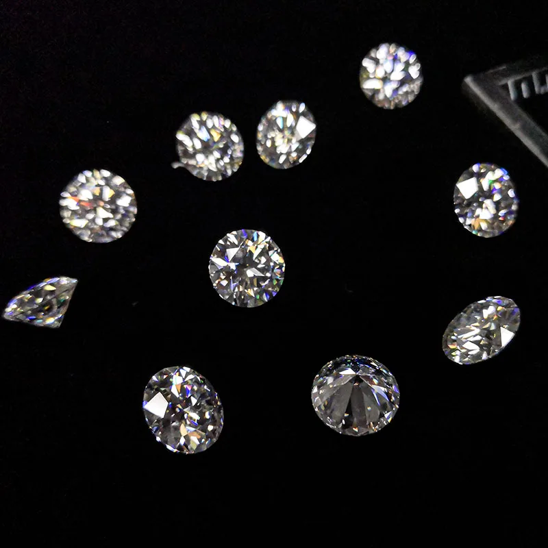 Vvs Diamonds Loose Moissanite 1.0mm Size In Bulk Quantity With Factory ...