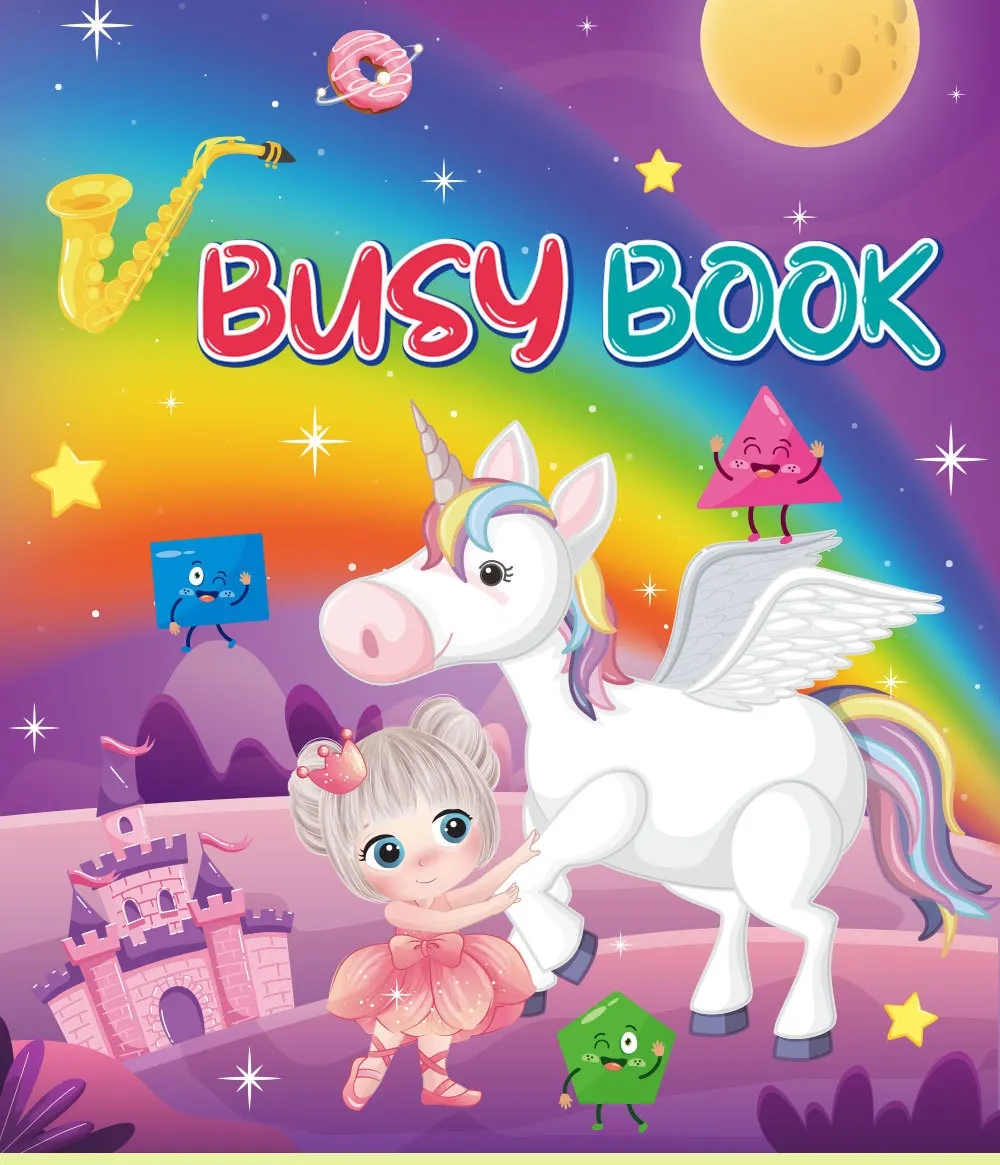 product customized printing preschool learning activities busy book for kids educational learning for autism quiet book613-21