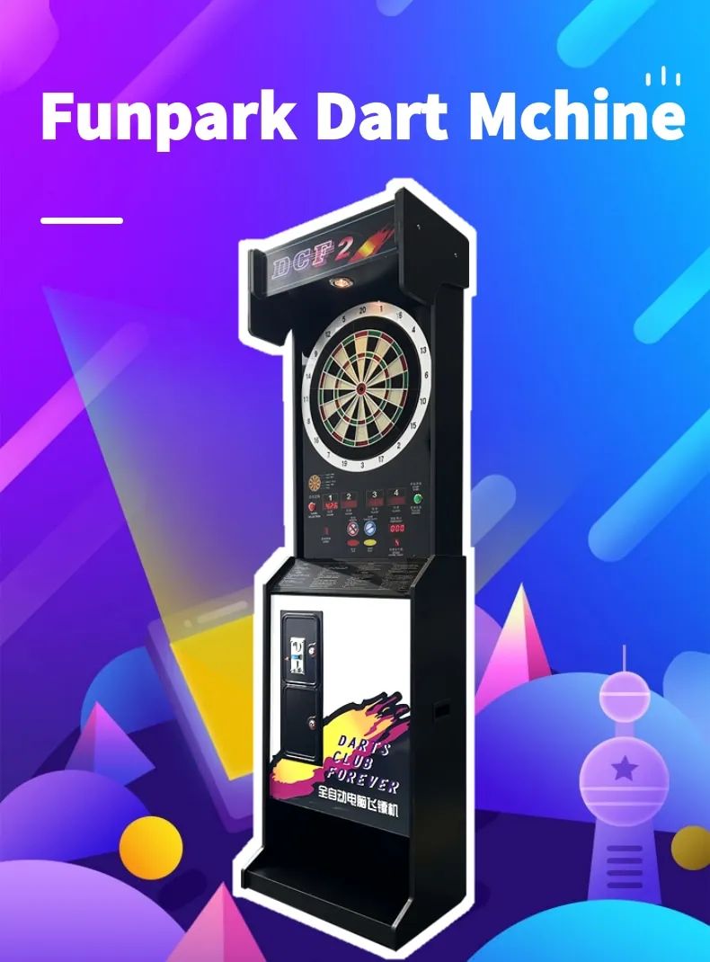Funpark High Quality Coin Operated Arcade Dart Machine Sport Style Metal and Wooden Pusher for Recreation Centers supplier