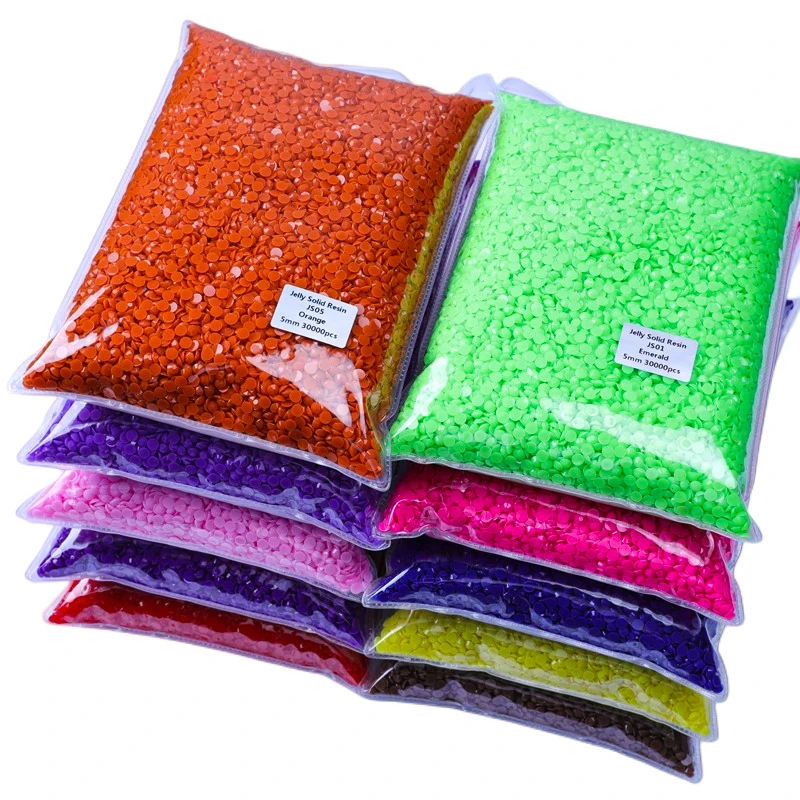 Juli Solid Jelly 3mm 4mm 5mm Wholesale Bulk Package Strass Flatback