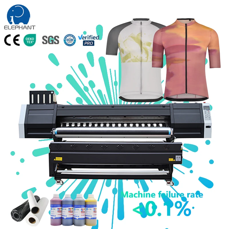 Large Format  I3200 3pcs Printheads Sublimation Printer Machine Cmyk Automatic Digital Sublimation Printing Printer Machine