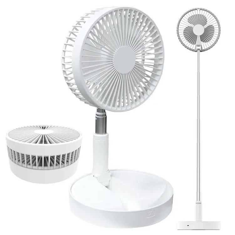 New Product Customizable Outdoor Mini Rechargeable Folding Fan Travel Foldable Adjustable Table Fan