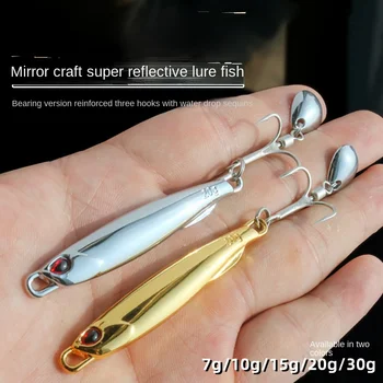 Lexin Spanish Mackerel Iron Plate Long Cast Mirror Plating DUO Rotating Sequins Fast Pumping Silver Sea Fishing Artificial Hard – Hard Lure – view 3