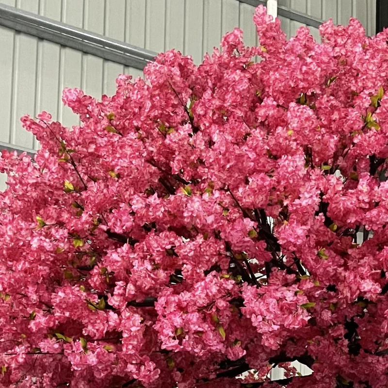 Customized Dark Pink Sakura Tree Artificial Flower Tree Artificial