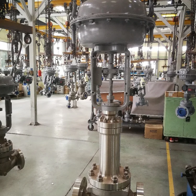 KOSO Control Valve 510T Top Guided Single Seated Globe Valves with 5200LA Diaphragm Type Actuator Pneumatic Valve