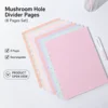 Fogli Divisori con Fori a Forma di Fungo Color Macaron (Confezione da 8)