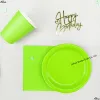 Green 7inch plate*10pcs