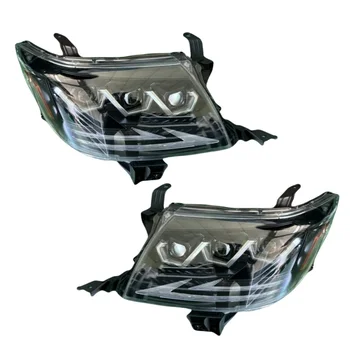 YBJ Car Accessories headlamp For Toyota Hilux VIGO to LEXUS STYLE LED Headlight 2012-2014 DRL Turn Low High Beam Angel Eye Lens