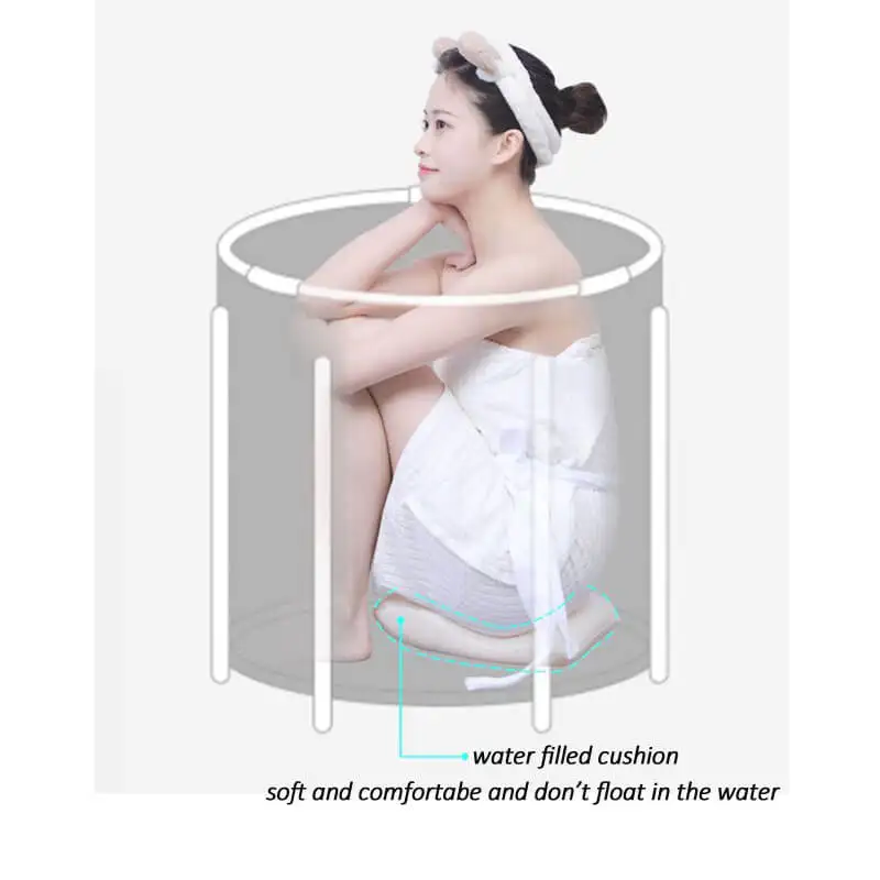 Новое популярное ведро для ванны взрослых Складная Ванна большого размера. Утолщенная хлопковая портативная ванна домашнего