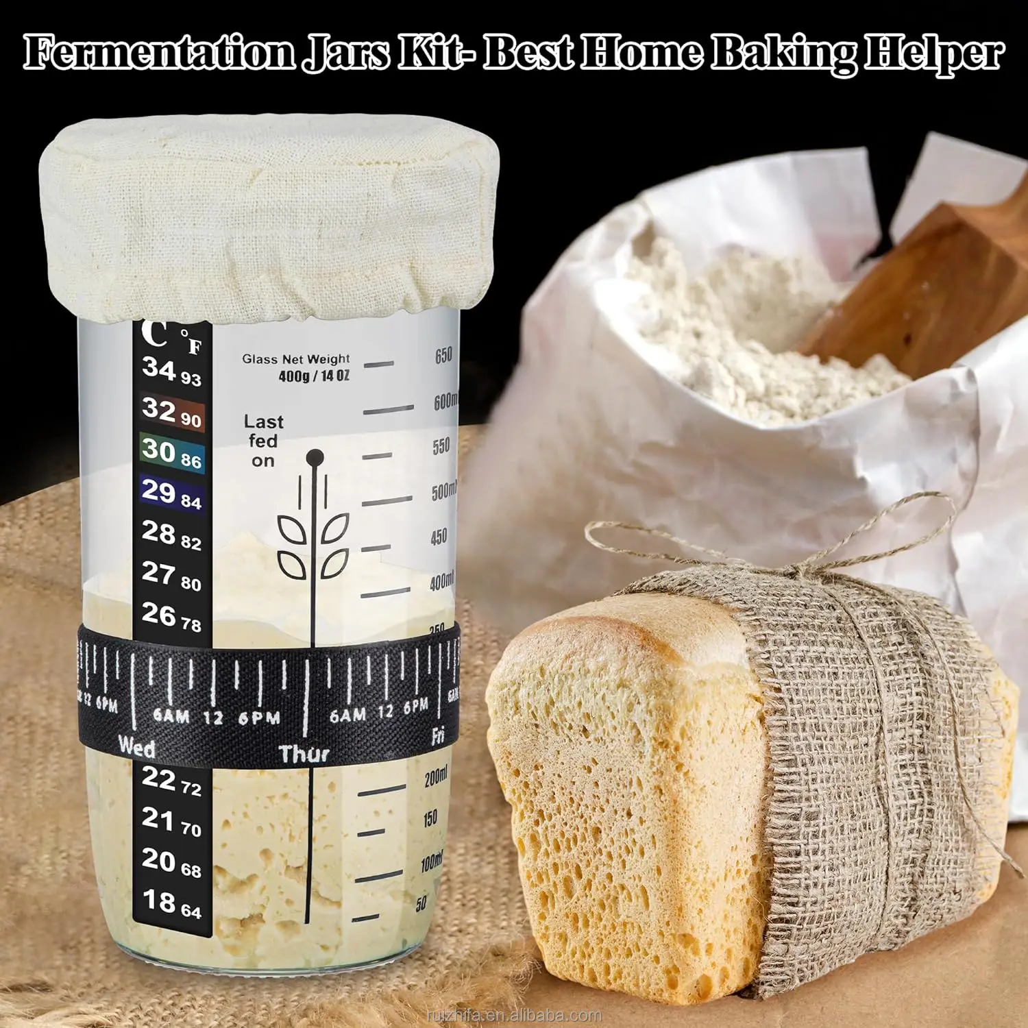 Best Seller Custom Sourdough Starter Kit Large Capacity Sourdough