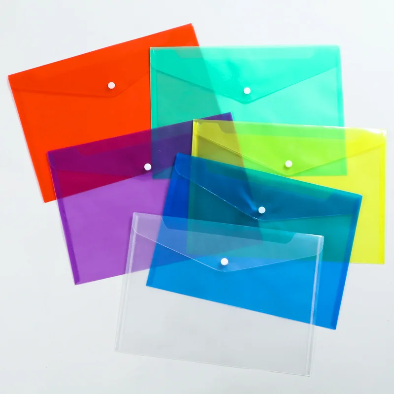 Plastic Poly Envelopes A4 Clear File Bags - 20pcs Document Organizers ...