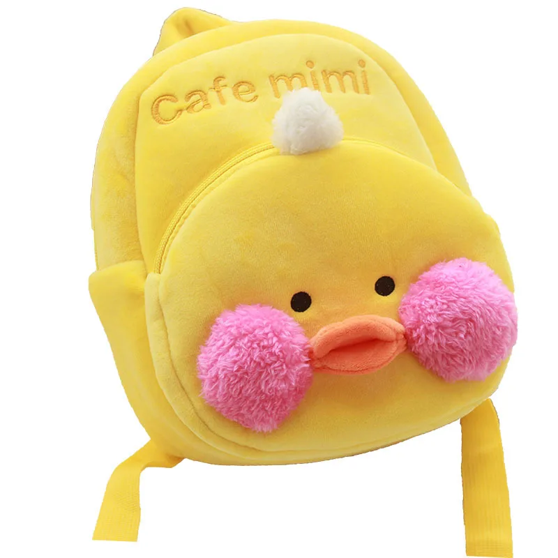 Wholesale Cartoon Ducks Bag Korean Little Yellow Duck Doll Stuffed Plush Toy  Lalafanfan Duck Plush Backpack From m.