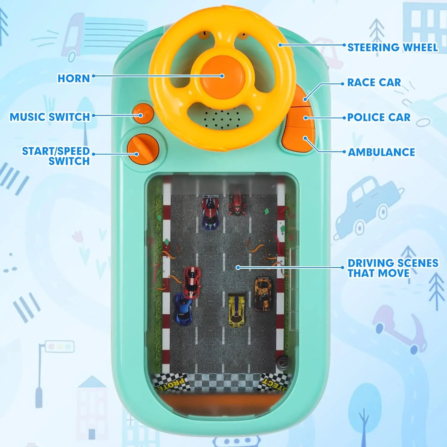 Jouets de simulateur de conduite de voiture amusants pour enfants - Meilleurs choix 2023