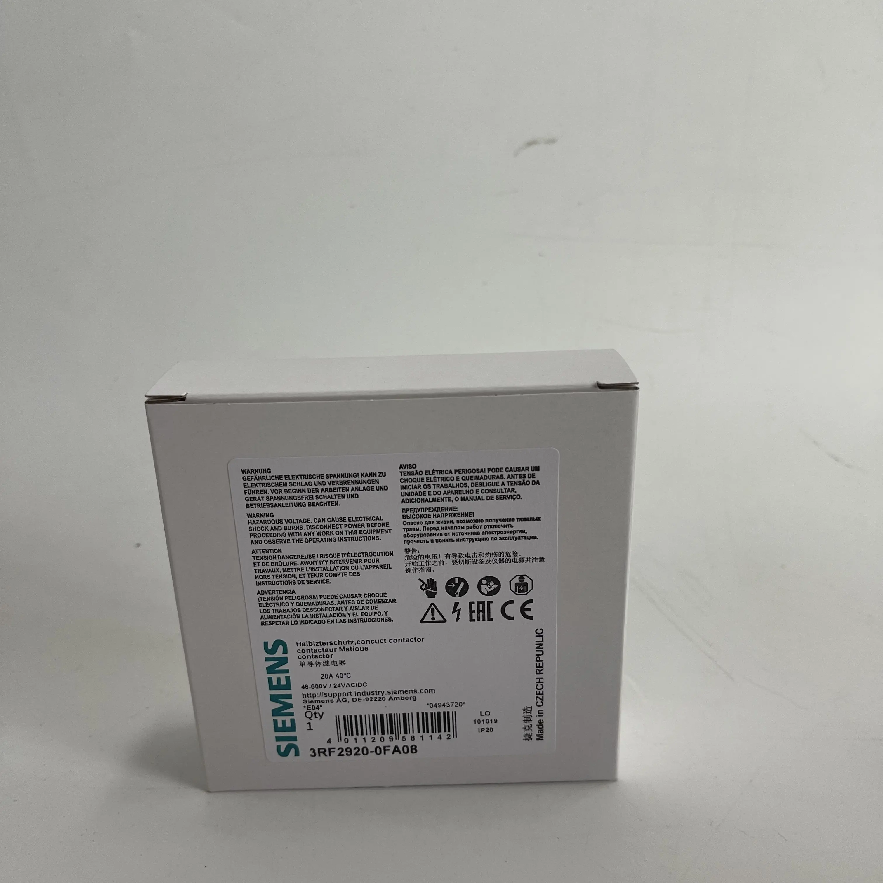 Siemens Solid State Contactor 3RF2920-0FA08 Siemens Solid State Contactor 3RF2920-0FA08