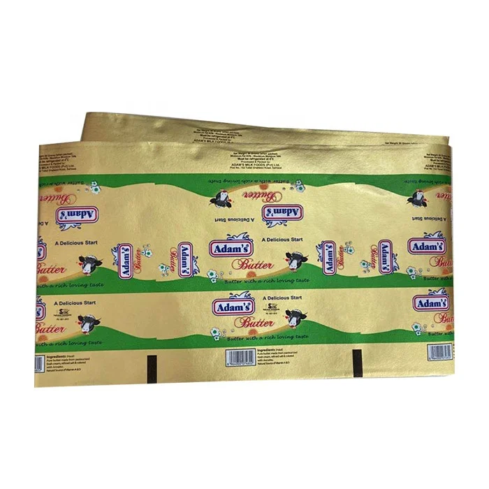 Rollo de papel de aluminio para alimentos Envolturas de papel de chocolate