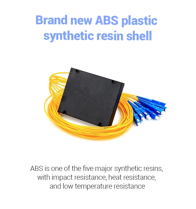 Passive Splitter Box Fiber Optics Sc Upc Plc 12 Fiber Splitter Abs