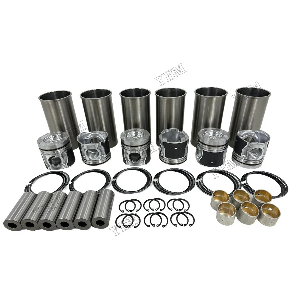 Cylinder Liner Kit Suitable for Doosan / for Develon DL08 Industrial Engine Parts 5