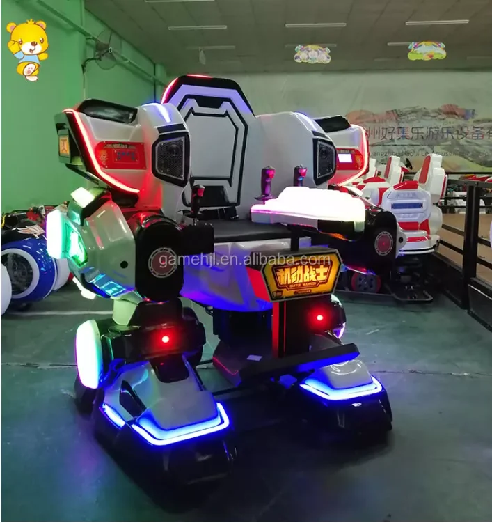 Electric Riding Machine Battery Operated Walking Battle King Robot Indoor/Outdoor Fiberglass Amusement for Shopping Mall Park
