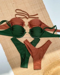 Custom logo Swimsuits Bikinis Woman Bikini 2026 Summer Women Plus Size Bikini Swimwear