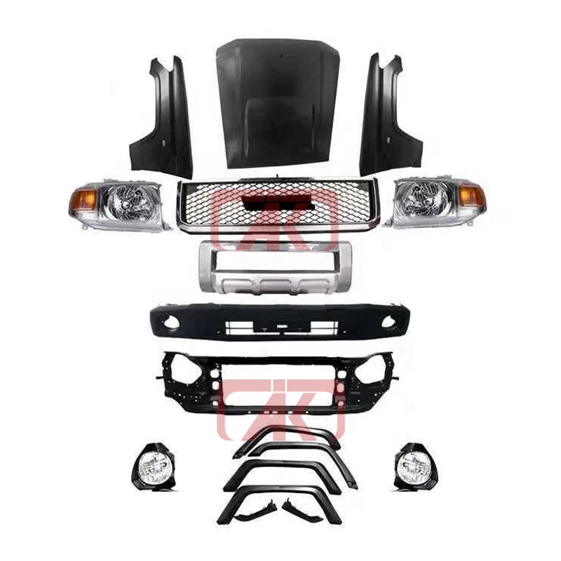 2024 Conversion Facelift Kit Front Bumper Upgrade Body Kit for Landcruiser 70 Series LC76 FJ76 LC79 FJ79 Pickup Accessories