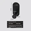 Square clothes hook Black