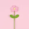 Pink-Large puff flower (double leaves)