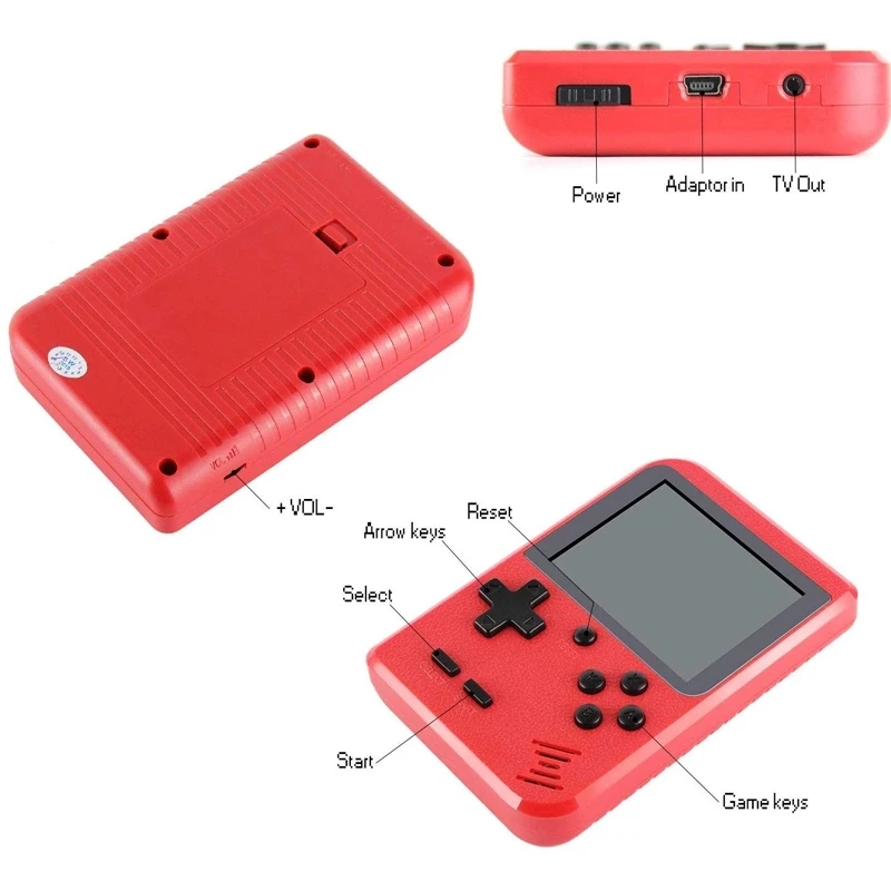 Amazon Best Price 400 In 1 Christmas Gift Handheld Game Player Box Retro Game Console