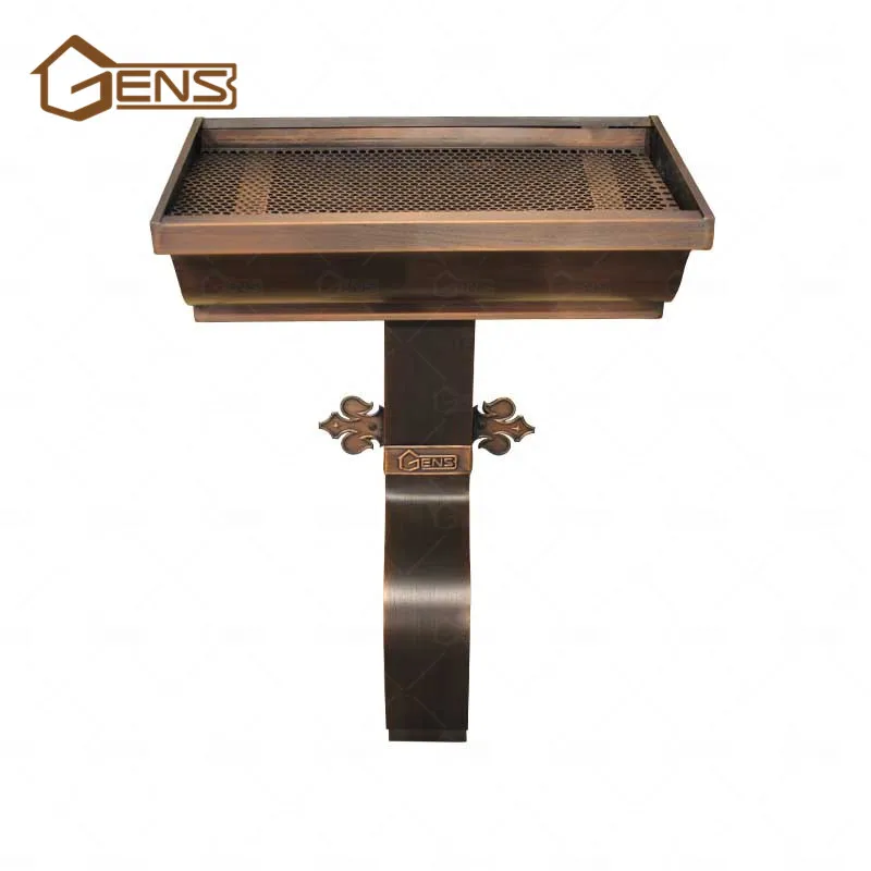 High Quality Copper Gutter System and Downpipes for Rainwater Collection