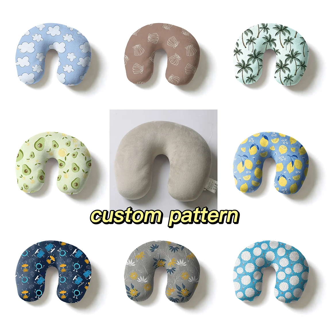 Custom Cute U Neck Rest Travel Wholesale Neck Pillow For Airplane Buy