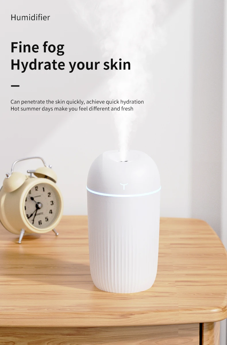 420ml New Humidifier Household Usb Atmosphere Lamp Desktop Intelligent ...