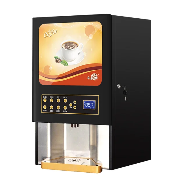 Desktop Multiple Flavors Commercial Instant Coffee Vending Machine
