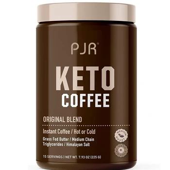 OEM/ODM Fat Burner Support Weight Management Keto Coffee Helps Increase Brain Power Boost Metabolism Energy Instant Keto Coffee