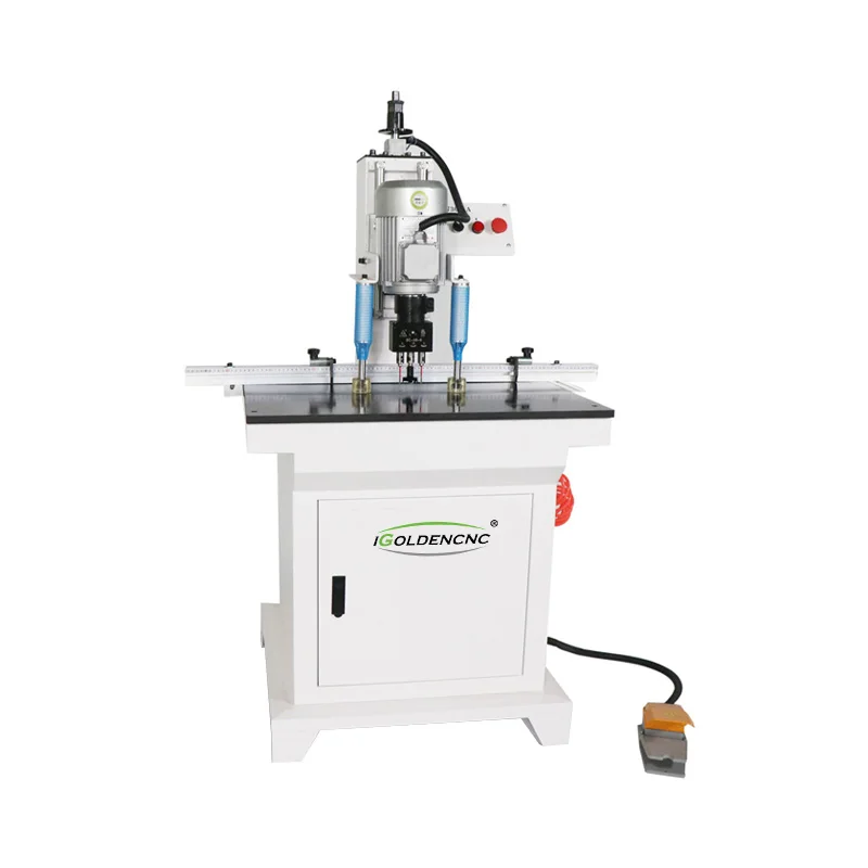 single double head vertical door hinge hole drilling wood boring machine