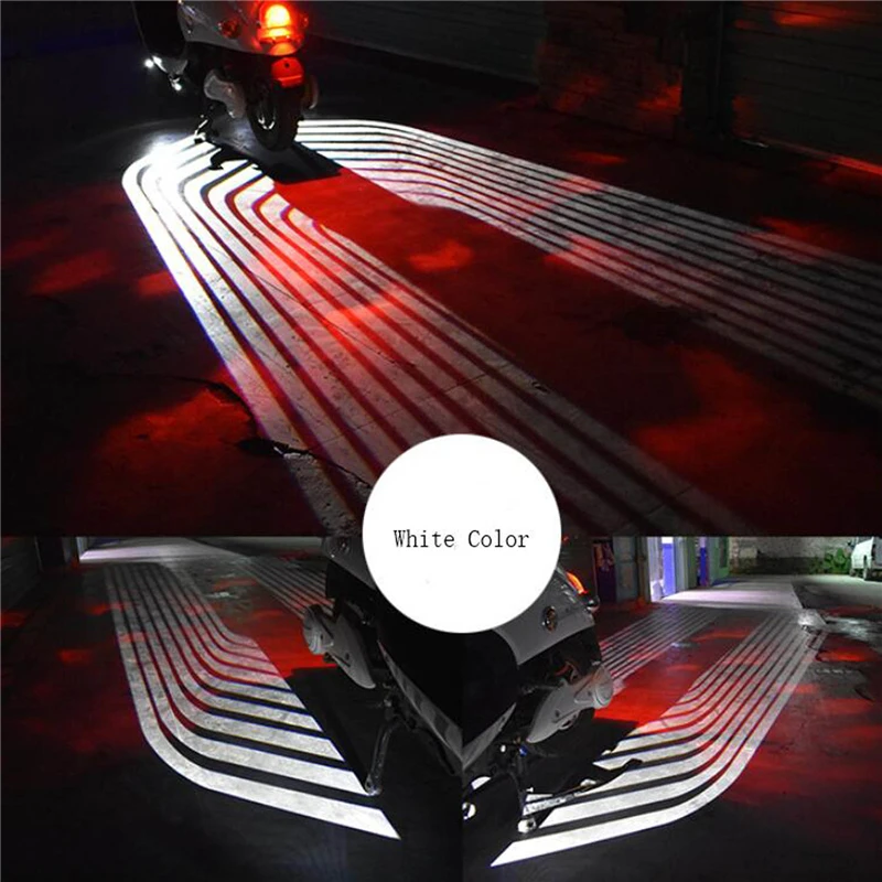 Предупреждающие передние приветственные огни Angel Wings, фары, украшение для мотоцикла, Лазерная лампа