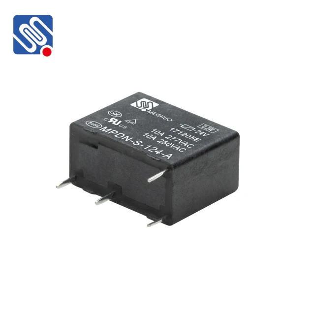 Meishuo MPDN 250VAC Miniature 4PIN Relay 24V DC 0.2W 10A 1A Contact Protective Switch Electromagnetic Relay