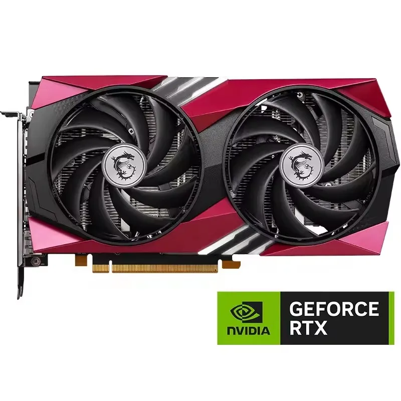NEW MSI GeForce RTX 4060 Gaming Graphics Card GAMING X 8G MLG EDITION Red PC GPU RTX4060 Video Card 8GB