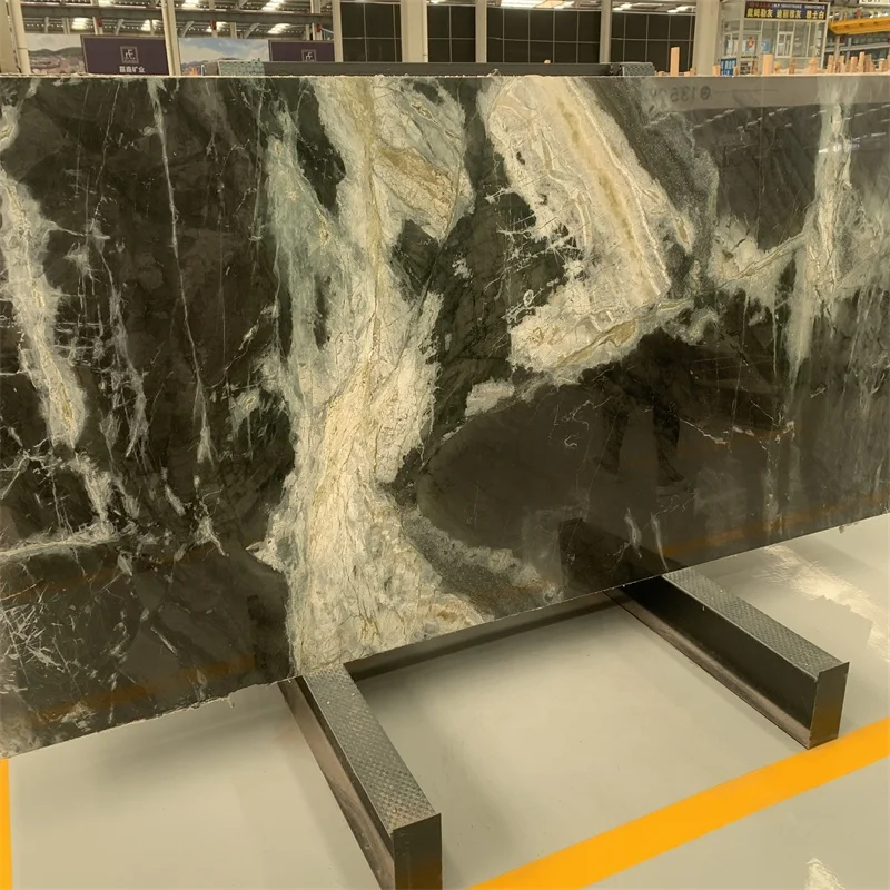 product natural grey marble low price galaxy grey marble slabs for interior wall and floor decor-3