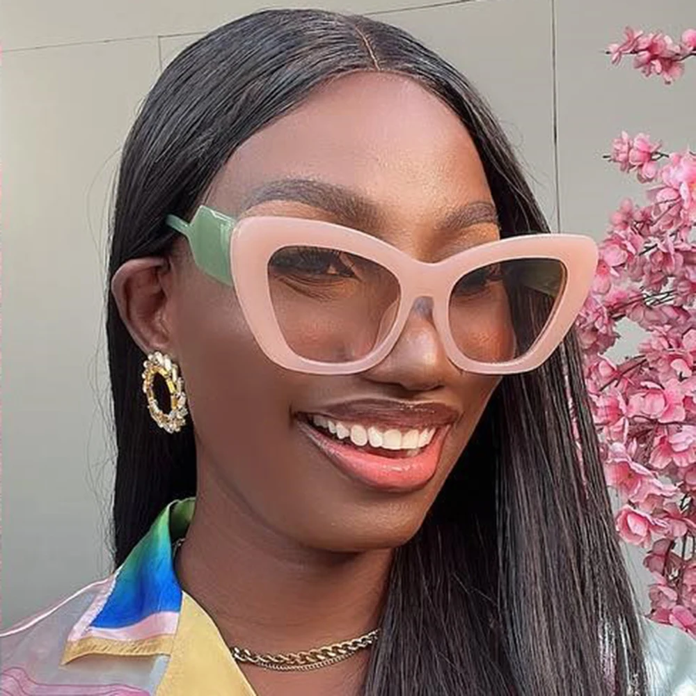 Shop Our Oversized Green Leopard Cat Eye Sunglasses 2024