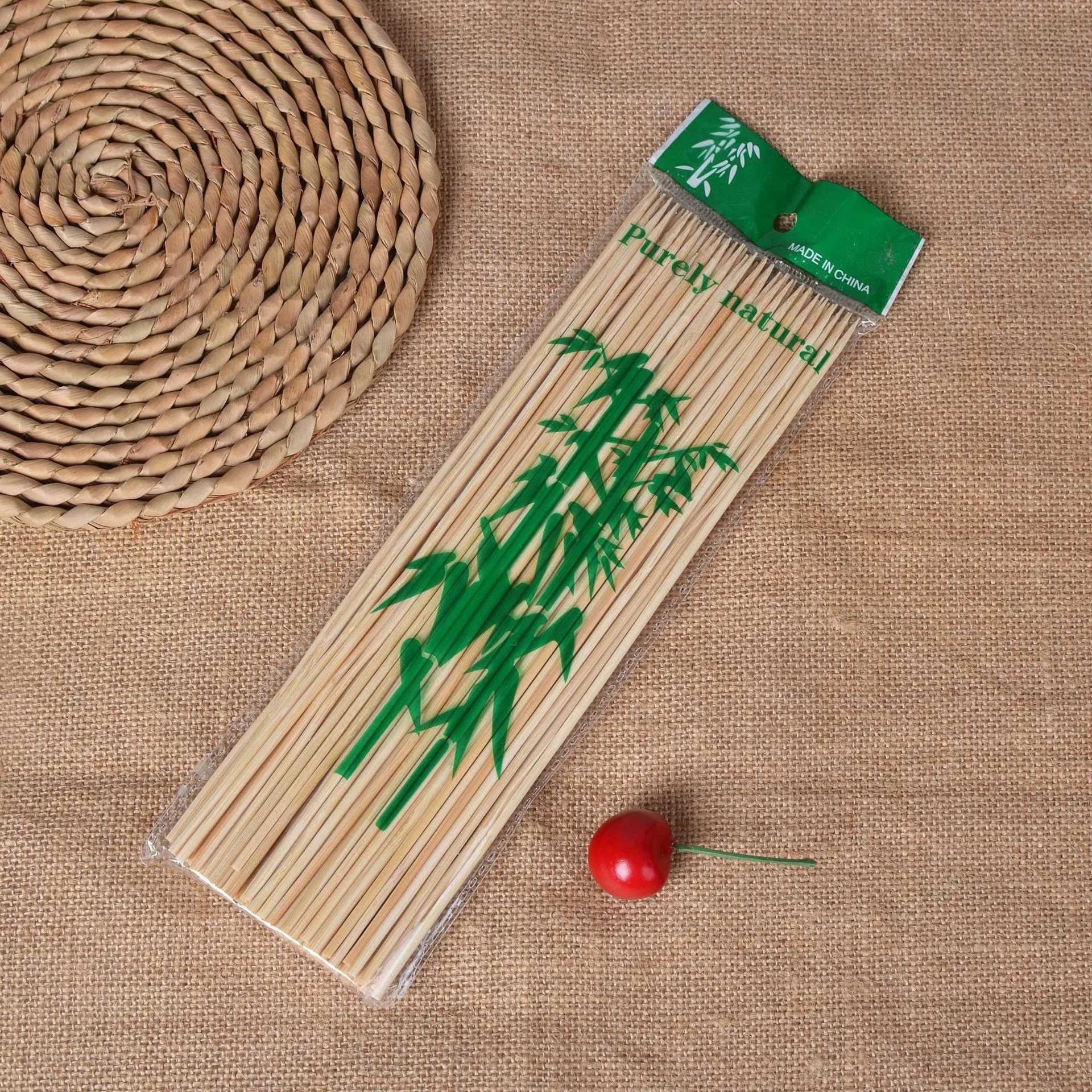 China Manufacturer Professional Custom Bbq Bamboo Skewers Sticks For
