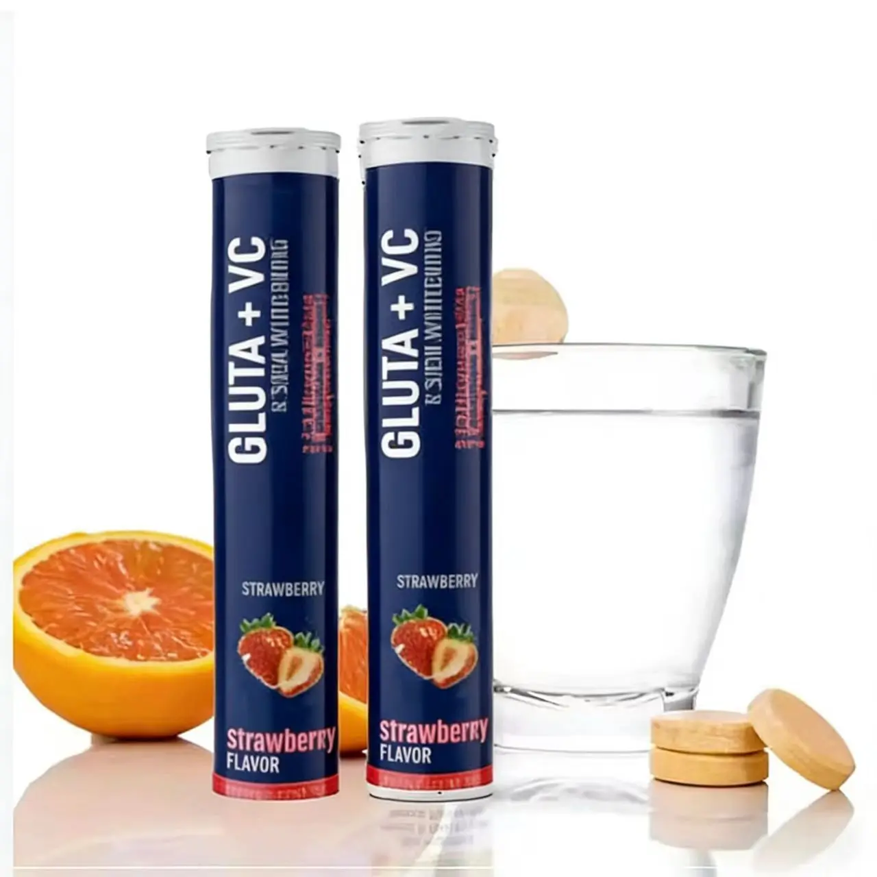VitaSpring L-glutathione Tablets Beauty Products Skin Whitening Pills Halal  1000mg Vitamin c L-glutathione Effervescent Tablets