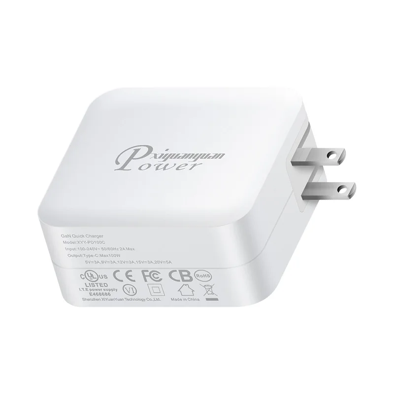 Travel Wireless 100W Usb C Mini Charger Pd Charger Laptop Usb Fast Charging Type C Adapter 100W Gan Charger