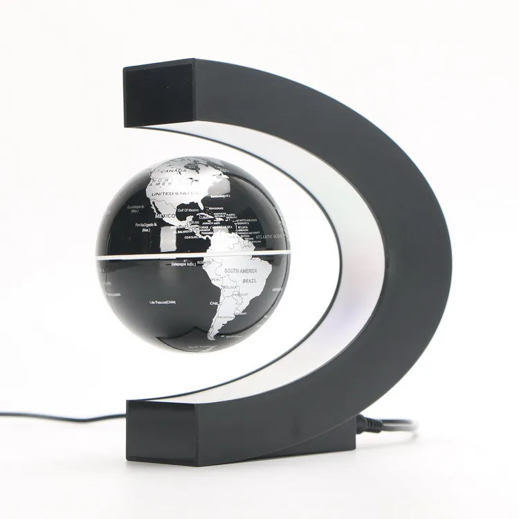 Magnetic Levitating Rotating Globe With Led Floating Bottle Display ...