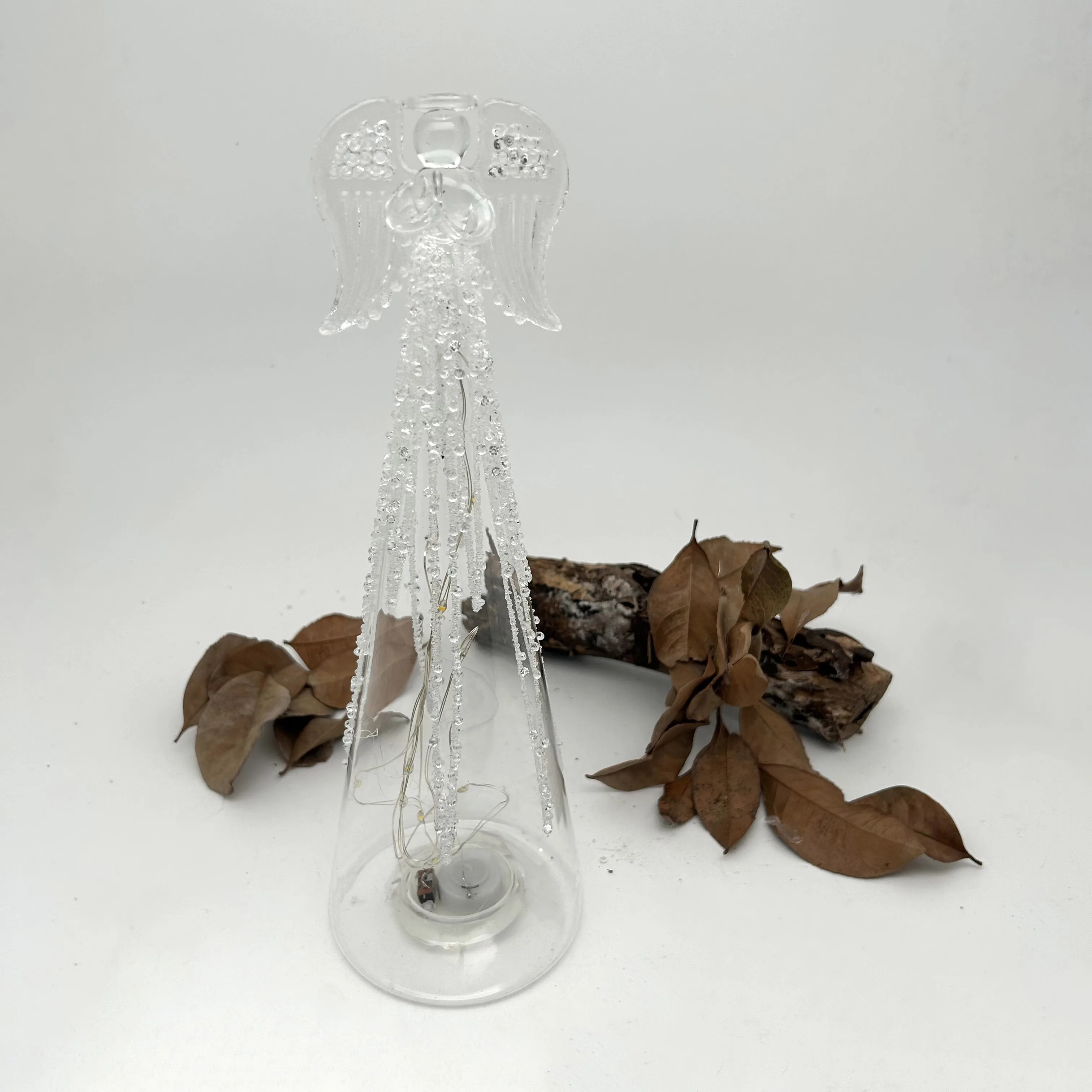 Customized Creative Glass Angel Directly Wholesale Christmas Glass