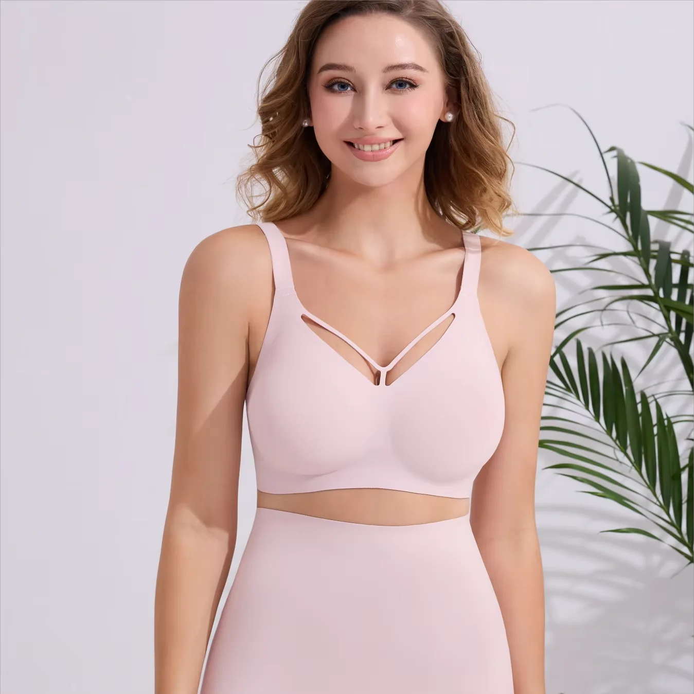 D004 brown full-cup bra alternate view