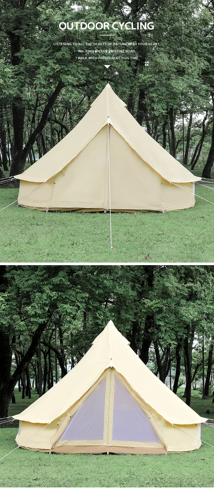 Playdo Luxury Safari Tent Glamping Camping Outdoor 3m 4m 5m 6m 7m ...